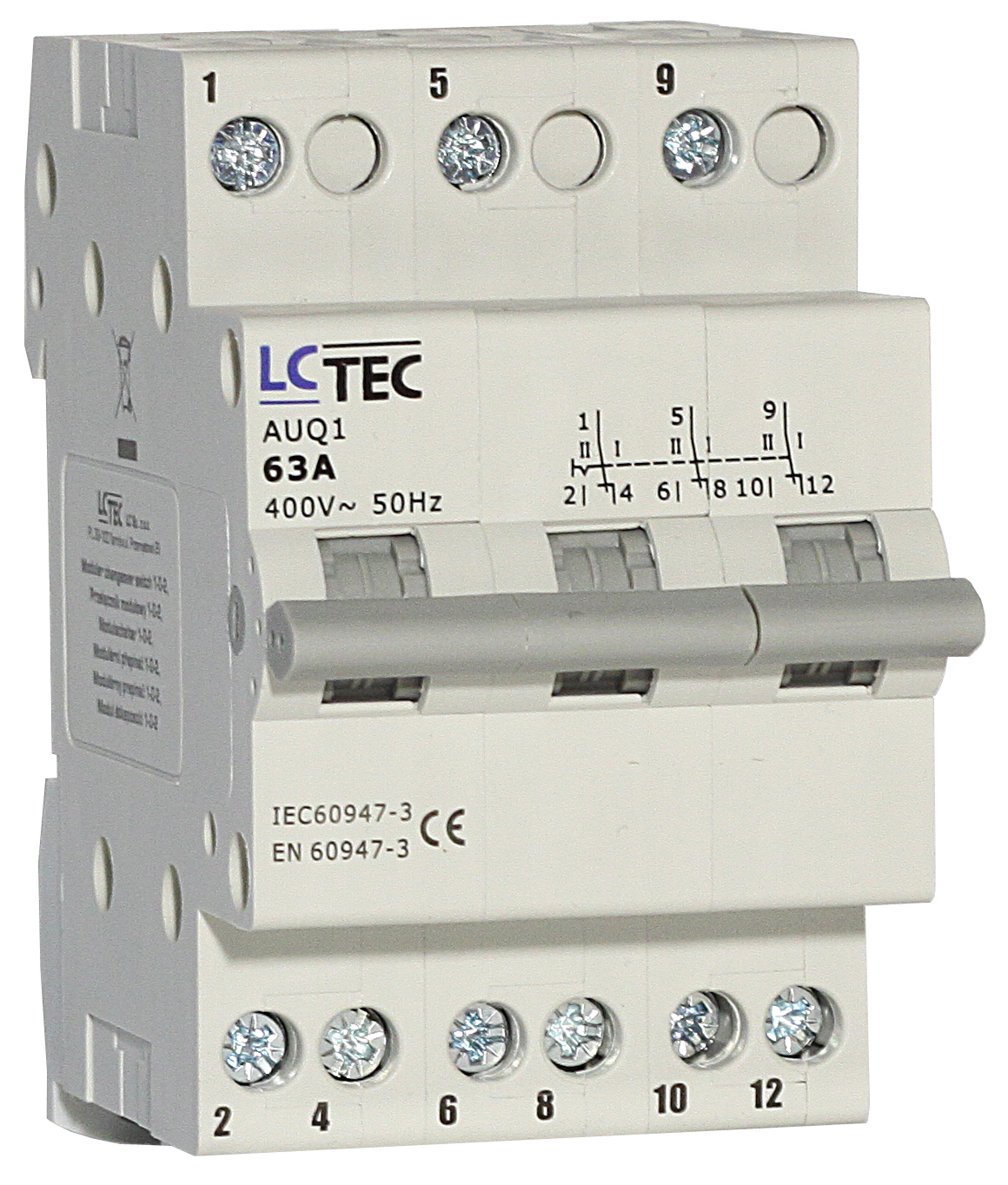 Modular changeover switch 1-0-2 AUQ1