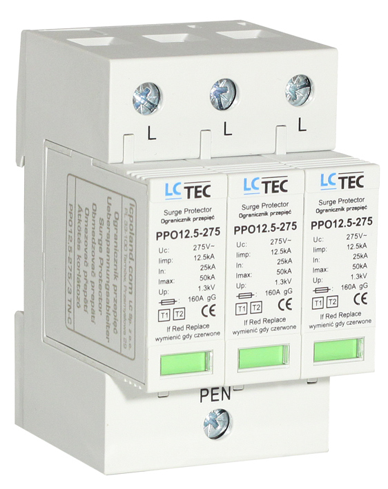 PPO klasa T1+T2 (B+C) dla sieci TN-C/AC