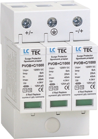 Ogranicznik przepięć PVO T1+T2(B+C)/DC